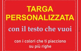 Targhe e Targhette Personalizzate Online